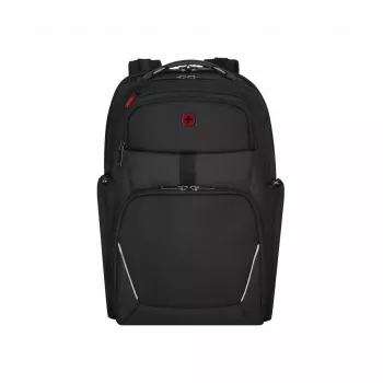 Mochila casual Wenger SwissGear Meteor negro poliéster PVC rPET