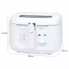 Freidora Clatronic FR 3771 2,5 L 1800 W blanco