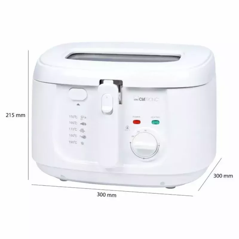Freidora Clatronic FR 3771 2,5 L 1800 W blanco