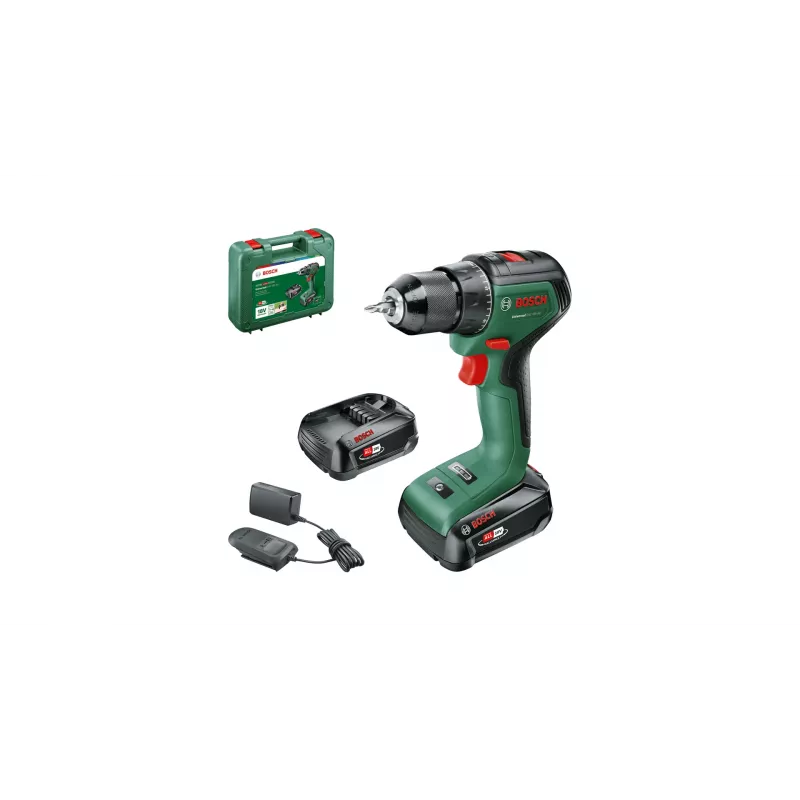 Bosch UniversalBohrschrauber 18V-60 1900 rpm sin llave 1,3 kg negro, verde
