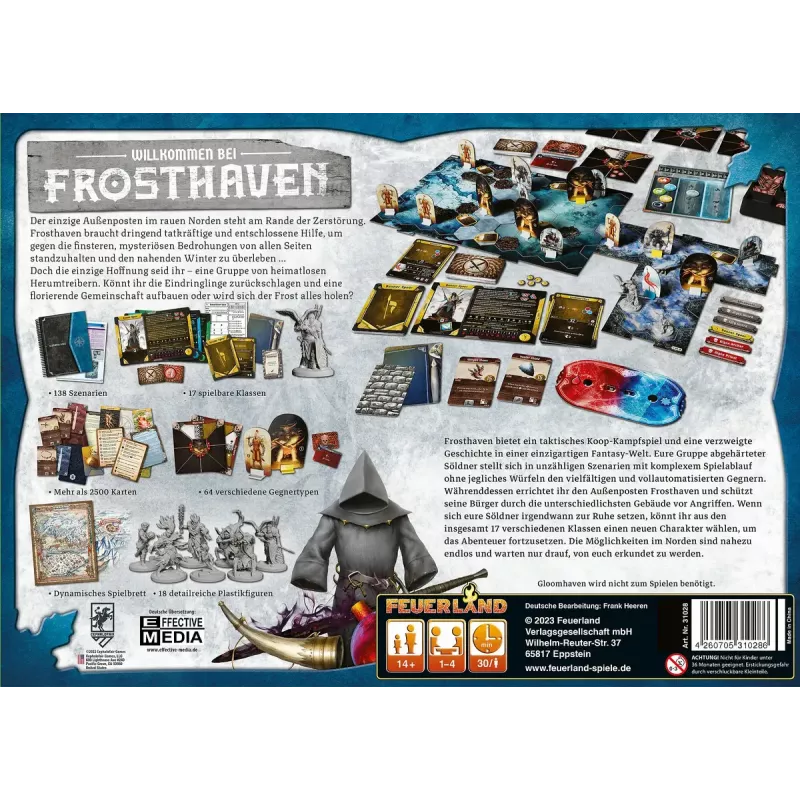Juego de mesa Pegasus Spiele Frosthaven — estrategia, 30 min de duración, a partir de 14 años
