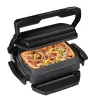 Parrilla de contacto Tefal GC7148 — 2000 W, carcasa de acero inoxidable, rectangular, termostato regulable, superficie de parrilla, 365×365×175 mm