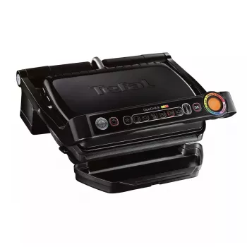 Parrilla de contacto Tefal GC7148 — 2000 W, carcasa de acero inoxidable, rectangular, termostato regulable, superficie de parrilla, 365×365×175 mm