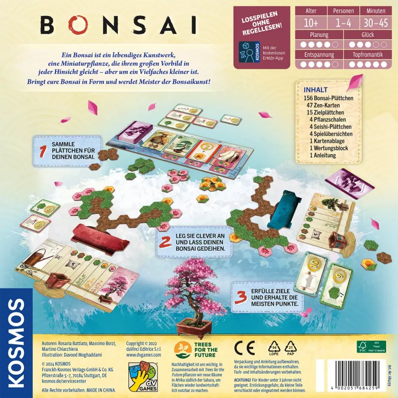 Kosmos Bonsai juego de mesa familia
