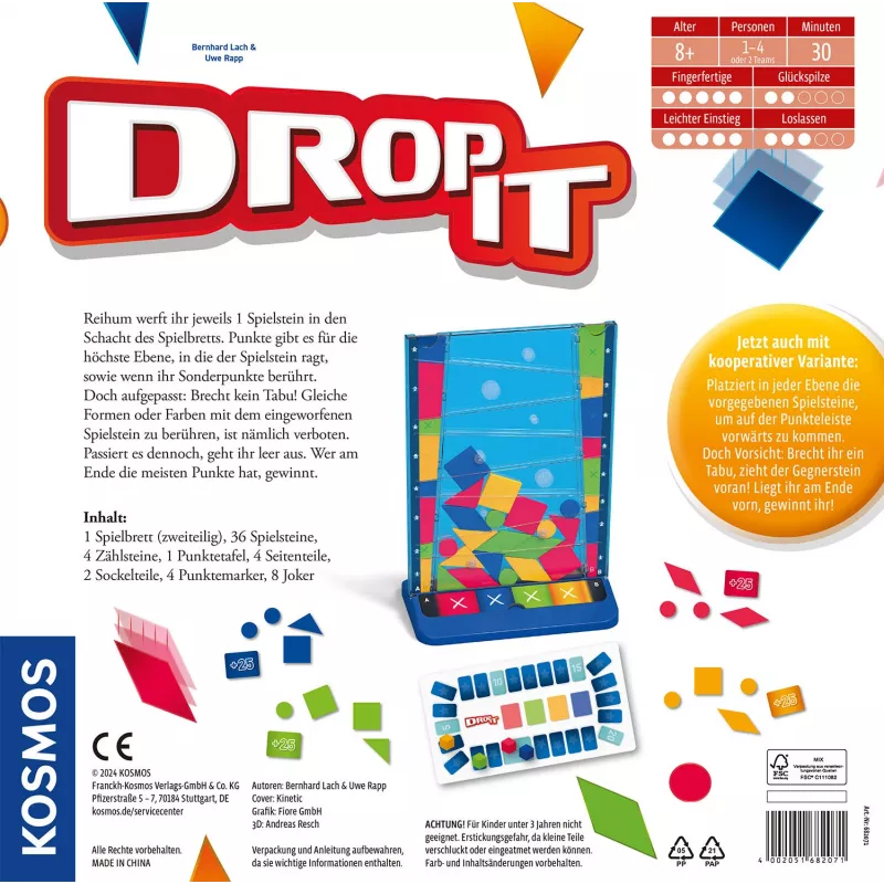 Kosmos 45496924 juego de mesa/cartas 30 min juego de mesa familia