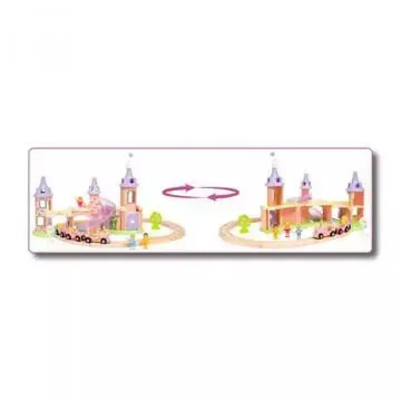 Set de vehículo de madera y vías Ravensburger 33312 — multicolor, para niños a partir de 3 años