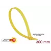 Brida de cable reutilizable DELOCK 18761 — Nylon, 300 mm x 7,6 mm, amarillo, 100 uds.