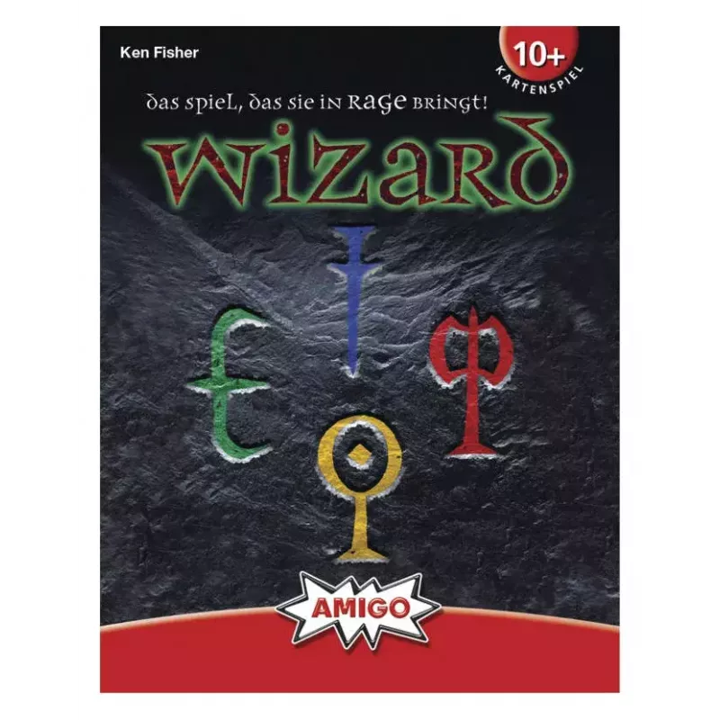 Juego de cartas AMIGO Wizard (modelo 06900) — juego de estrategia para la familia, 10+ años, 45 min.
