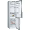 Bosch Serie 6 KGE398IBP frigorífico combi, 343 l (249 l frigorífico / 94 l congelador), clase energética B, 201 cm, puerta reversible, acero inoxidable