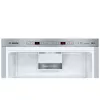 Bosch Serie 6 KGE398IBP frigorífico combi, 343 l (249 l frigorífico / 94 l congelador), clase energética B, 201 cm, puerta reversible, acero inoxidable