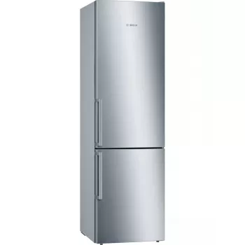 Frigorífico combi Bosch Serie 6 KGE398IBP — 343 L total, acero inoxidable, apertura de puerta a la derecha