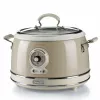Ariete 2904 Olla arrocera – Olla arrocera eléctrica con cubeta de cerámica – Sushi casero – Multicocina – Vintage Line – 3,5 L – 650 W – Beige