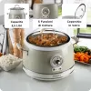 Ariete 2904 Olla arrocera – Olla arrocera eléctrica con cubeta de cerámica – Sushi casero – Multicocina – Vintage Line – 3,5 L – 650 W – Beige