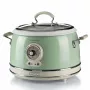 Ariete 2904 Olla arrocera – Olla arrocera eléctrica con cubeta de cerámica – Sushi casero – Multicocina – Vintage Line – 3,5 L – 650 W – Verde