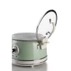 Ariete 2904 Olla arrocera – Olla arrocera eléctrica con cubeta de cerámica – Sushi casero – Multicocina – Vintage Line – 3,5 L – 650 W – Verde