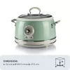 Ariete 2904 Olla arrocera – Olla arrocera eléctrica con cubeta de cerámica – Sushi casero – Multicocina – Vintage Line – 3,5 L – 650 W – Verde