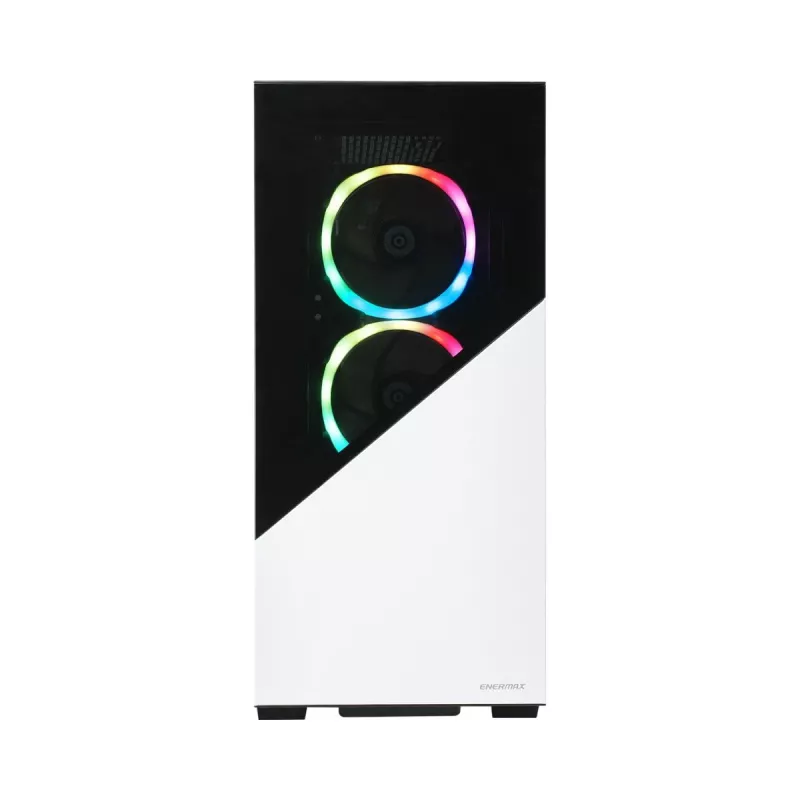 ENERMAX Caja de PC - Enermaxk8 ARGB Cristal Templado Semitorre - Blanca