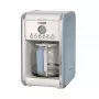 Ariete 1342 Cafetera americana, jarra de cristal templado, hasta 12 tazas, temporizador programable 24 horas, pantalla LCD, apagado automático, 2000 W, plástico, Azul
