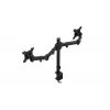 Soporte para monitor ENDORFY Atlas Double para 2 pantallas 68,6 cm (27 inch), pinza, VESA 75x75–100x100, máx. 8 kg por pantalla, negro