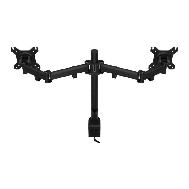 Soporte para monitor ENDORFY Atlas Double para 2 pantallas 68,6 cm (27 inch), pinza, VESA 75x75–100x100, máx. 8 kg por pantalla, negro
