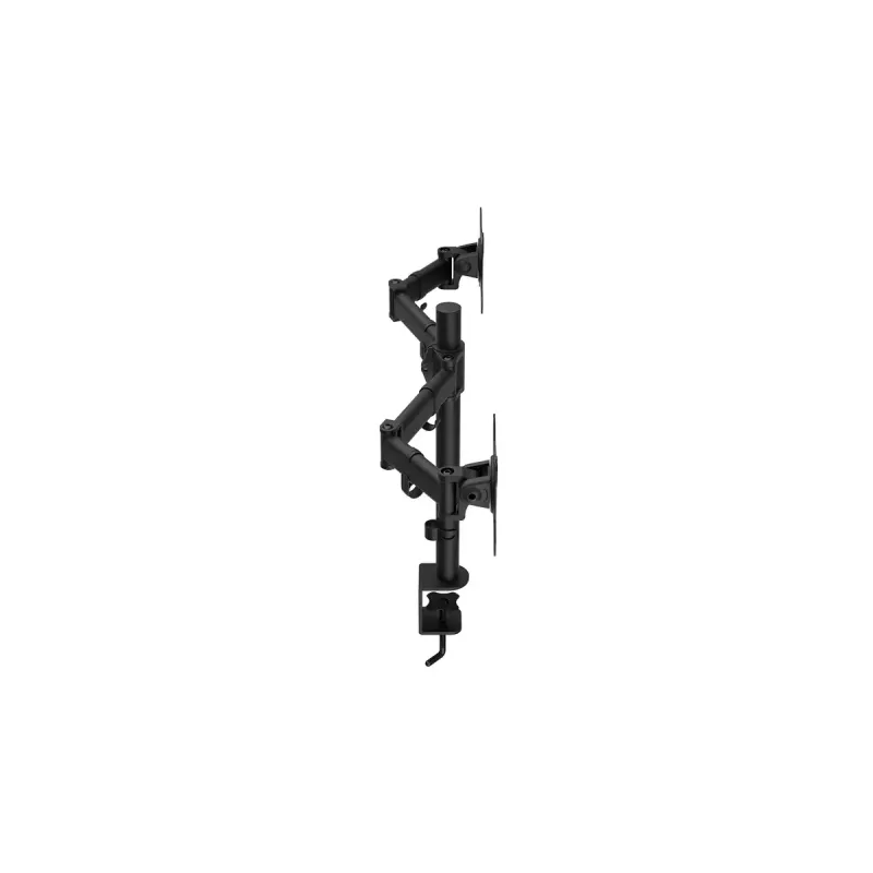 Soporte para monitor ENDORFY Atlas Double para 2 pantallas 68,6 cm (27 inch), pinza, VESA 75x75–100x100, máx. 8 kg por pantalla, negro