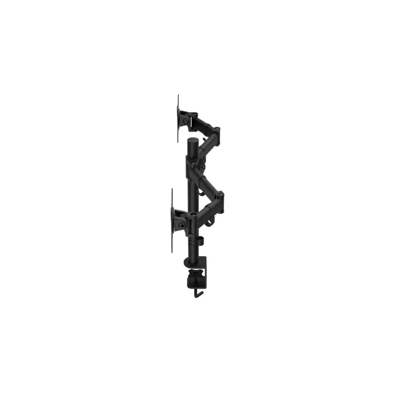 Soporte para monitor ENDORFY Atlas Double para 2 pantallas 68,6 cm (27 inch), pinza, VESA 75x75–100x100, máx. 8 kg por pantalla, negro