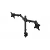Soporte para monitor ENDORFY Atlas Double para 2 pantallas 68,6 cm (27 inch), pinza, VESA 75x75–100x100, máx. 8 kg por pantalla, negro