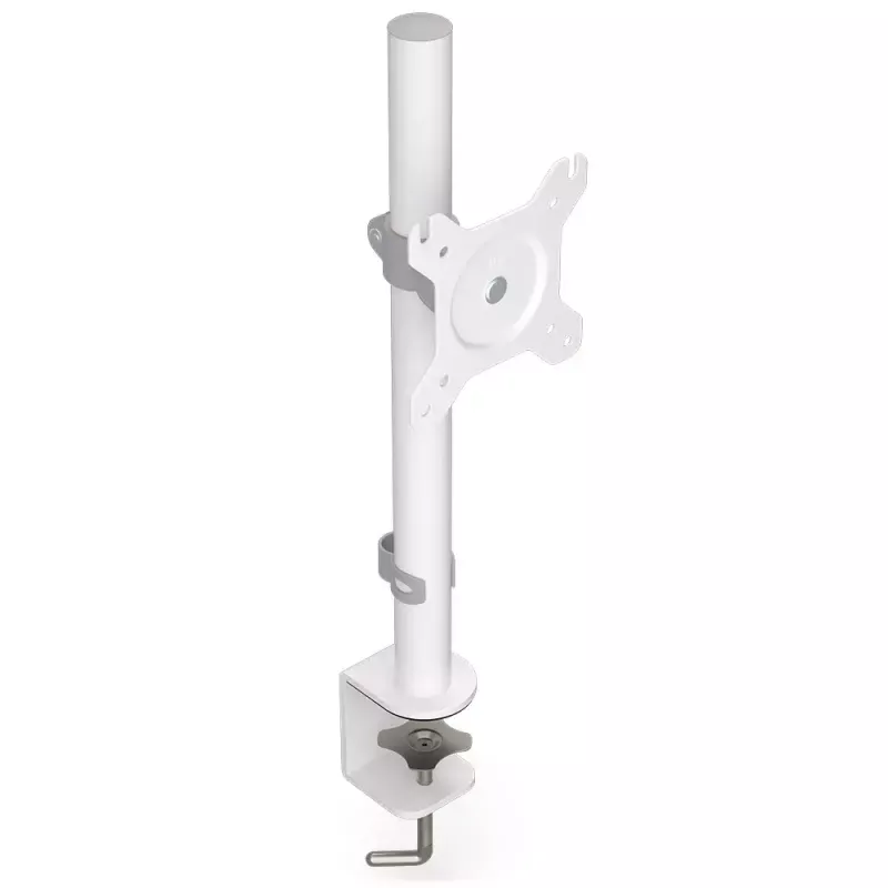 Soporte para monitor ENDORFY Atlas para pantallas de 27 inch (68,6 cm), soporte de mesa con pinza, VESA 75x75–100x100, carga máx. 8 kg, blanco