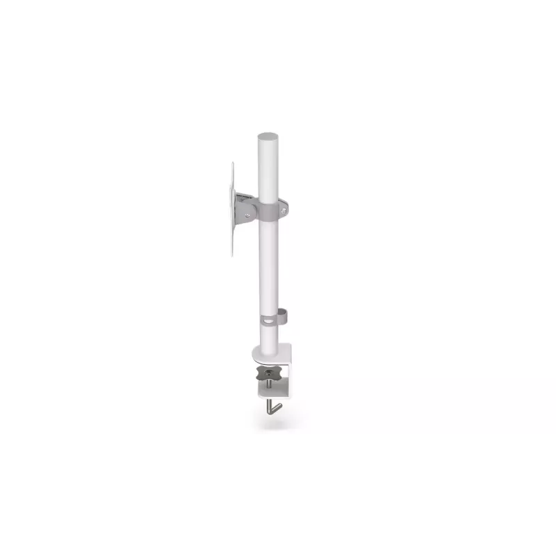 Soporte para monitor ENDORFY Atlas para pantallas de 27 inch (68,6 cm), soporte de mesa con pinza, VESA 75x75–100x100, carga máx. 8 kg, blanco