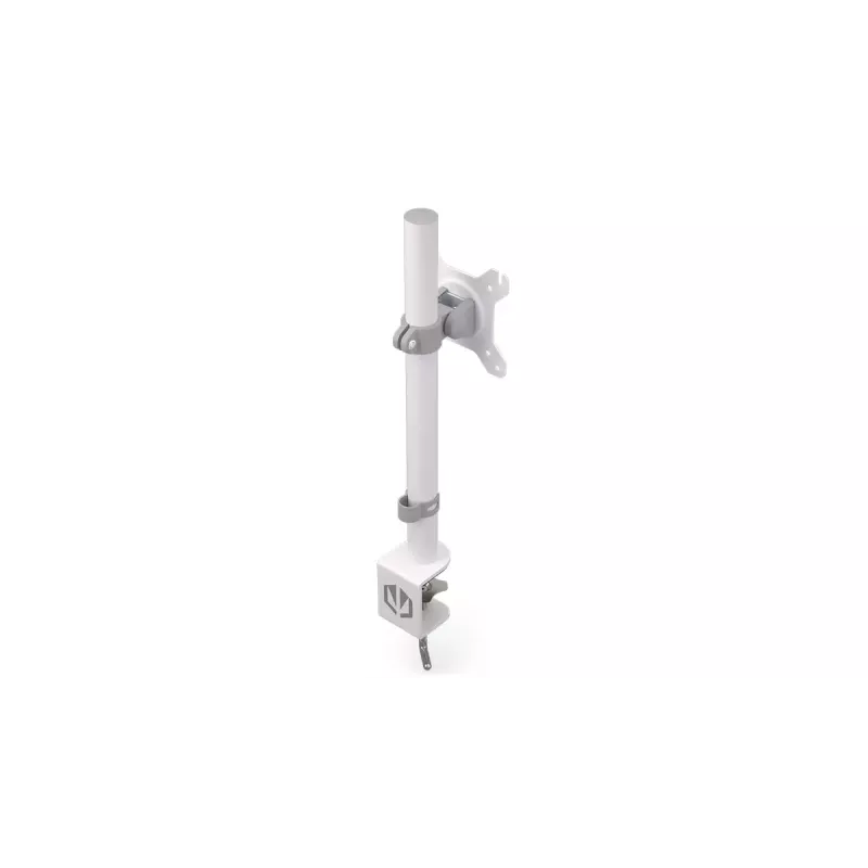 Soporte para monitor ENDORFY Atlas para pantallas de 27 inch (68,6 cm), soporte de mesa con pinza, VESA 75x75–100x100, carga máx. 8 kg, blanco
