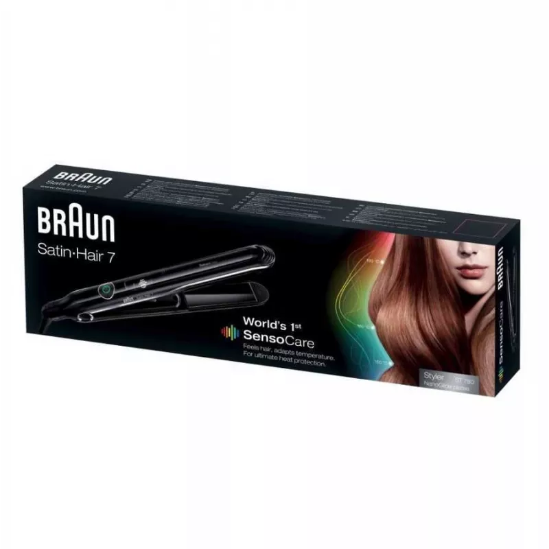 Plancha de pelo Braun Satin Hair 7 SensoCare ST780 Warm Negro 2 m