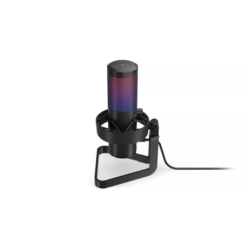 Micrófono para PC ENDORFY AXIS Streaming — USB Type-C, 24 bits/192 kHz, 30–18.000 Hz, soporte de mesa, negro
