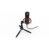 Micrófono para PC ENDORFY Solum Streaming T — cable USB, 24 bits/48 kHz, 18–21000 Hz, soporte de mesa, salida para auriculares, negro
