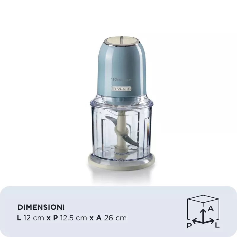 Ariete 438 Vintage picadora 0438BL, 0,6 l, 400 W, azul