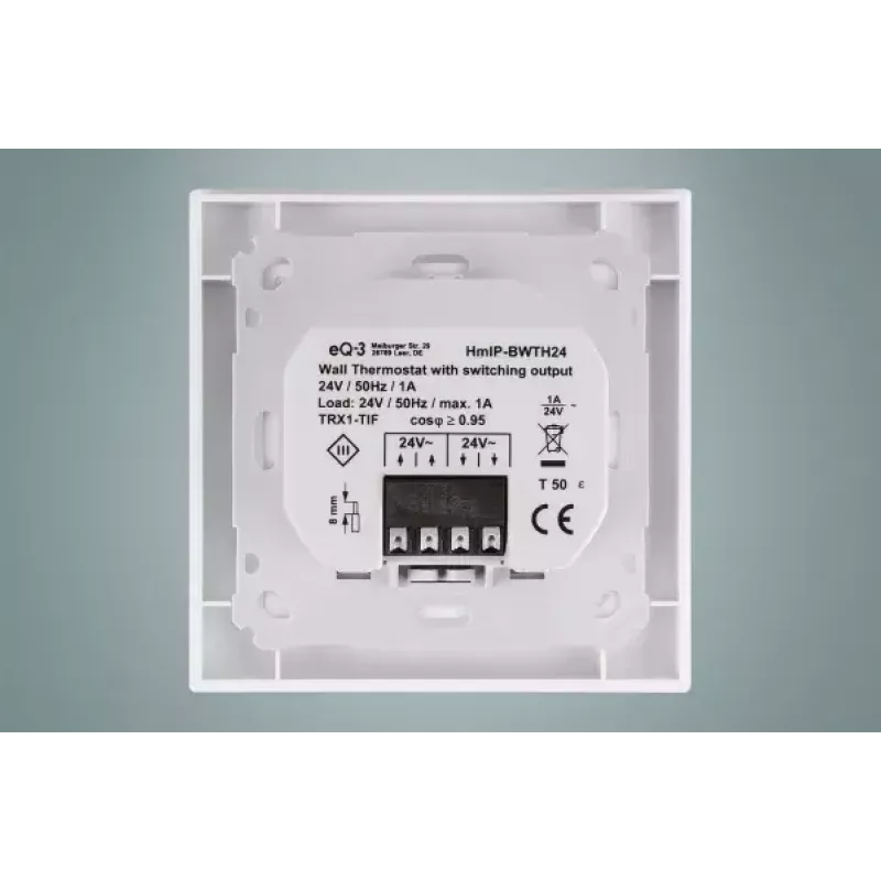 Termostato Homematic IP HmIP-BWTH24 RF blanco 24V LCD
