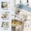 Ariete 1588 Vintage batidora amasadora, batidora planetaria para pan, pizza, tartas y bollería, capacidad 5,5 l, 7 velocidades, 2400 vatios, azul pastel
