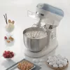 Ariete 1588 Vintage batidora amasadora, batidora planetaria para pan, pizza, tartas y bollería, capacidad 5,5 l, 7 velocidades, 2400 vatios, azul pastel