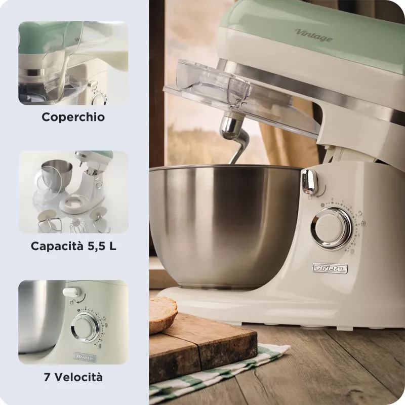 Robot de cocina Ariete 1588 2400 W 5,5 L verde blanco