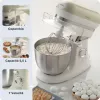 Ariete 1588 Vintage batidora amasadora, batidora planetaria para pan, pizza, tartas y bollería, capacidad 5,5 l, 7 velocidades, 2400 vatios, beige pastel