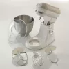 Ariete 1588 Vintage batidora amasadora, batidora planetaria para pan, pizza, tartas y bollería, capacidad 5,5 l, 7 velocidades, 2400 vatios, beige pastel