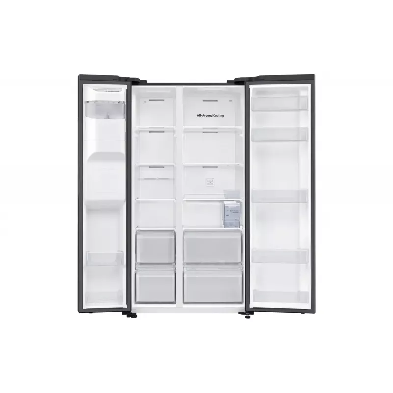 Frigorífico side-by-side Samsung RS64DG5303B1 de libre instalación 628 L negro, acero inoxidable