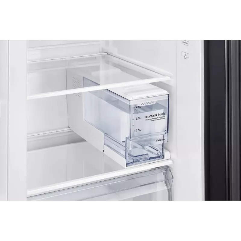Frigorífico side-by-side Samsung RS64DG5303B1 de libre instalación 628 L negro, acero inoxidable