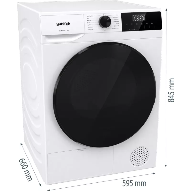 Gorenje DHNA92/DE Secadora de carga frontal independiente 9 kg blanca