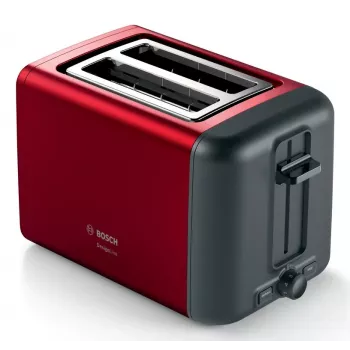 Bosch TAT3P424DE Tostadora 2 ranuras 970 W negra, roja