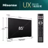 Hisense 85UXNQ televisor QLED 4K Ultra HD de 215 cm (85 pulgadas), 120 Hz, AMD FreeSync, triple sintonizador, negro