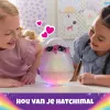 Hatchimals Alive Mystery Hatch Pufficorn Spinmaster pila AA rosa blanco