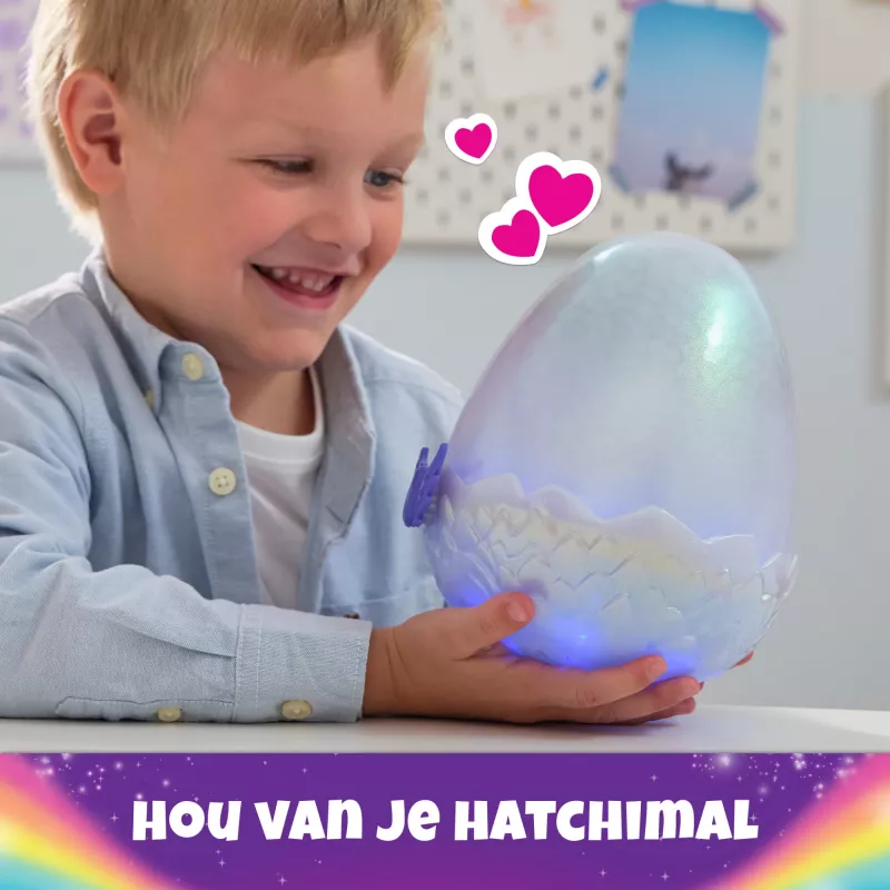 Hatchimals Alive Mystery Hatch Draggle Spinmaster rosa blanco AA