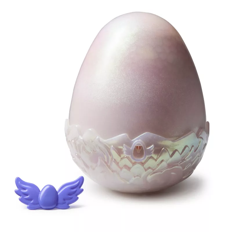 Hatchimals Alive Mystery Hatch Draggle Spinmaster rosa blanco AA