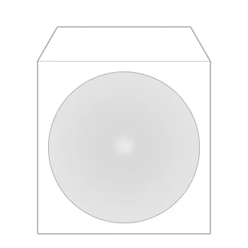 Funda MediaRange BOX62 funda para disco óptico para 1 disco blanca