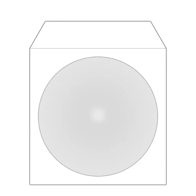 Funda MediaRange BOX62 funda para disco óptico para 1 disco blanca